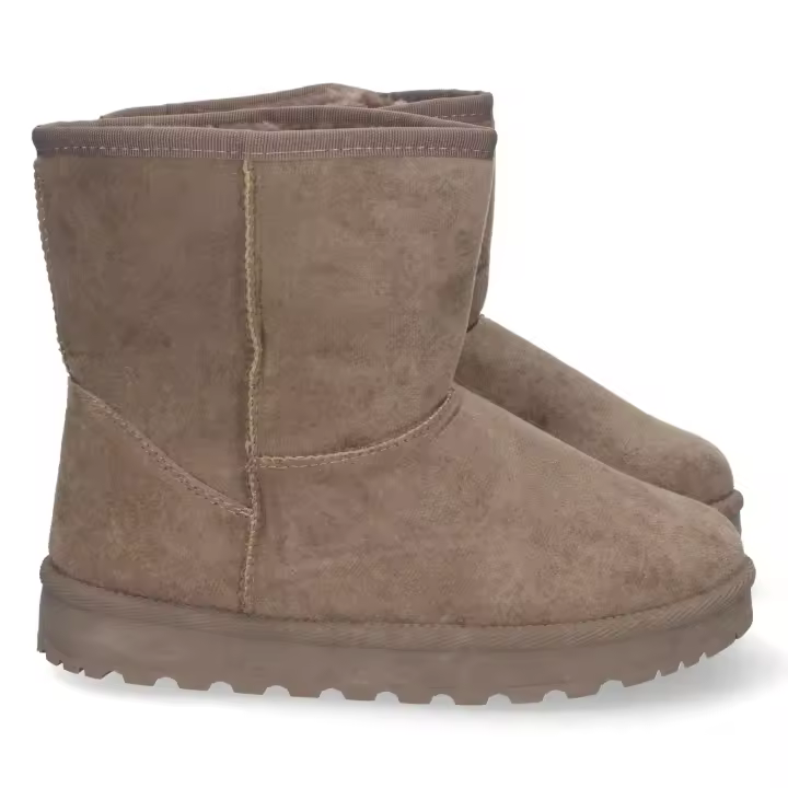 PuntoSalao Botas australianas caña media forradas en pelo mujer color kaki - 1