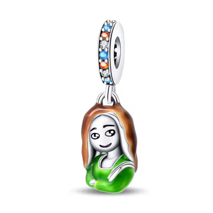 Tablero De Dibujo De Pigmento De Plata 925 Serie De Arte Figuras Famosas Charms De Cuentas Para Pulseras De 3mm Hechas a Medida Joyería Finos - 1