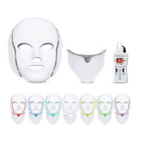 Máscara De Belleza LED Para Rostro Con Terapia De Luz 7 Colores Dispositivo De Cuidado De La Piel Rojo Para Uso Doméstico - details 12