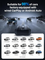 Lemorele Wireless CarPlay Adapter for Apple iPhone - Plug & Play Wireless Android Auto Dongle CarPlay Adapter - USB C/A Converts Wired to Wireless - No Latency from iOS 10+, Android 11+ to Screen - details 5