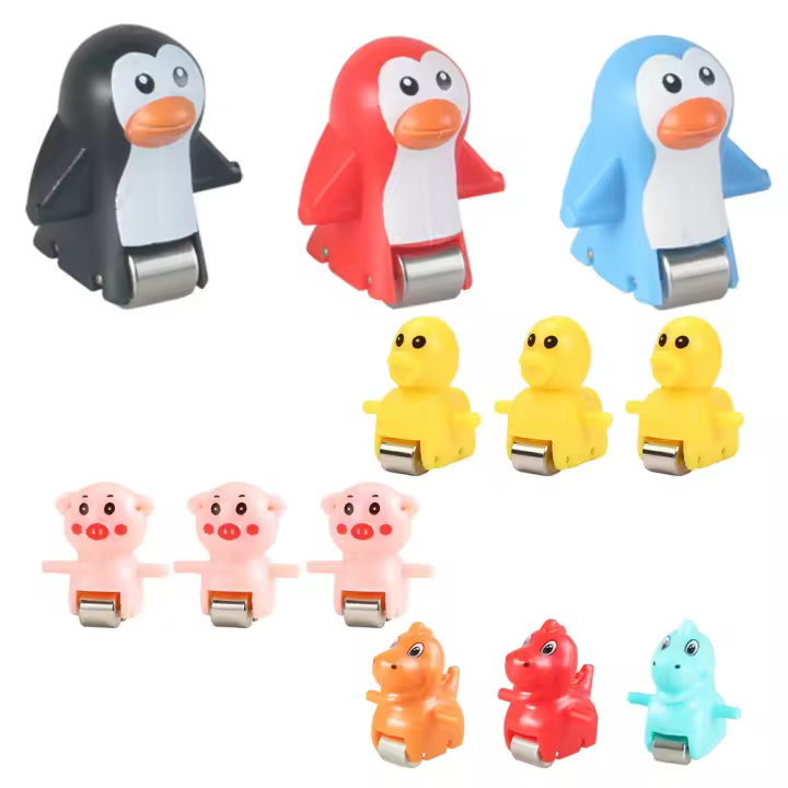 Juego Educativo Temprano 3PCS Juguetes De Animales Para Niños Mayores De 3 Años Pato/Cerdo/Dinosaurio/Pinguino Subir Escaleras - 1