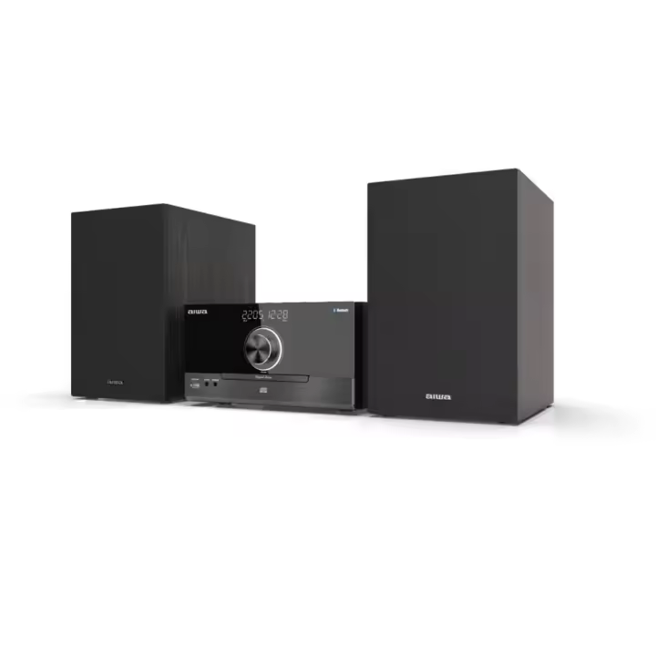 AIWA MSBTU-600 Micro cadena Estéreo de Alta Fidelidad con 100 W RMS, Bluetooth, CD/CD-MP3/USB-MP3 - 1