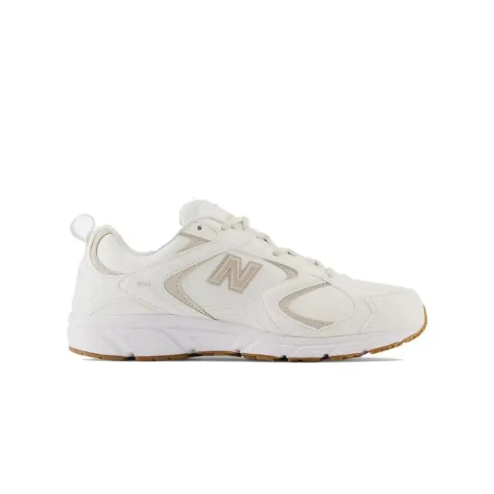 Zapatillas New Balance 408 Blanco/Beige unisex - Calzado deportivo cómodo y moderno para hombre y mujer - 1