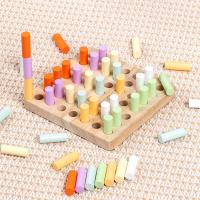 Juguetes Educativos Montessori Para Niños Bloques De Madera Coloridos Entrenamiento De Coordinación Ocular-Mano Y Conocimiento Cognitivo - details 2