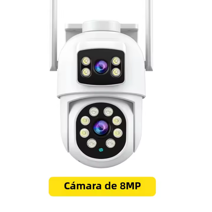 Cámara IP WIFI 6K 12MP Exterior Con Lente Tríplice 8X Zoom Cámara De Seguridad Con Rastreo Automático AI P2P CCTV Surveillance iCSee - 1