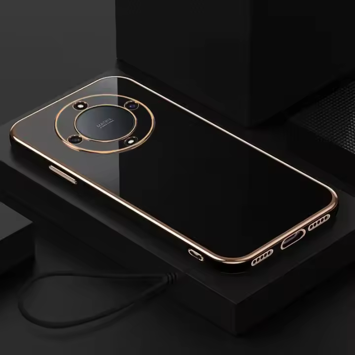 Funda De Lujo Para Honor Magic6 Lite X9A X9B Cubierta Trasera Anticholpes Cuadrada Platinada Compatible Con Honor Magic5 Lite - 1