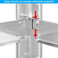 Ociodual Estanteria Metalica, Estanteria Trastero 180x90x40cm, Estantería Almacenaje, Estantería Metálica, Soporta 875kg Divididos en 5 Baldas, Almacenamiento Divisible, Plata - details 8