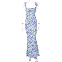 Vestido Largo Bodycon Elegante Para Mujer Hawthaw Verano 2024 Sin Mangas Con Tirantes Estilo De Calle Uso Diario Y Vacaciones - details 8