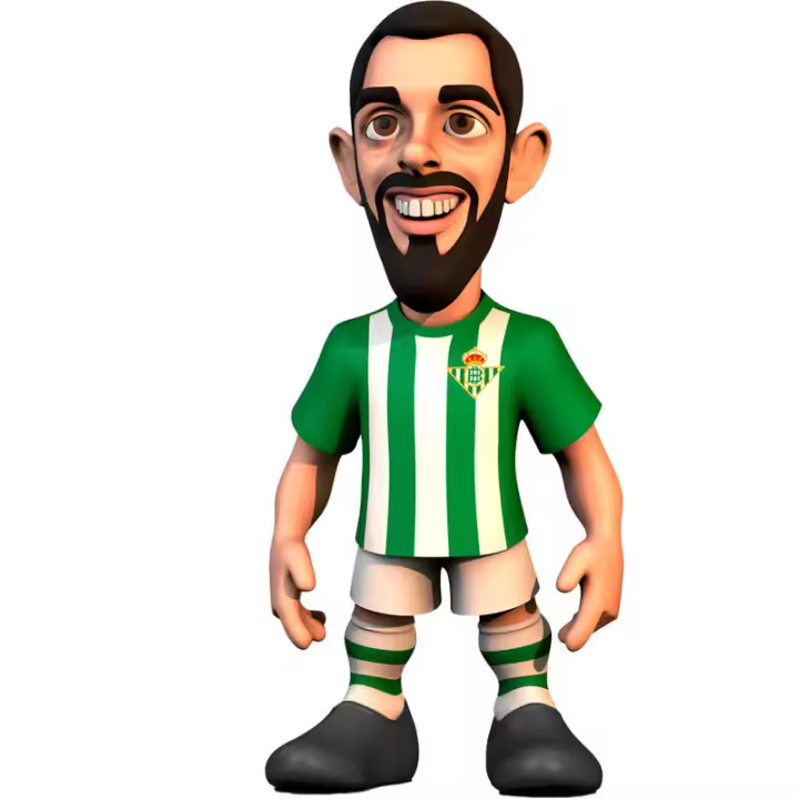 Figura Minix Iglesias Real Betis 7cmFigura  Coleccionable - Idea de Regalo- Mercancia Oficial - Juguetes para Niños y Adultos - Movies Fans - Muñeco para Coleccionistas y Exposición - 1