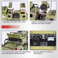 Conjunto De Bloques De Construcción Personalizado 1377 Piezas Camión De Misiles Modelo Militar De La Segunda Guerra Mundial Para Jóvenes Y Adultos Juguetes Para Niños - details 3
