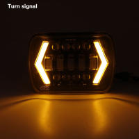 Faros LED Impermeables 90W 7x6'' 5X7" Para Jeep YJ Cherokee XJ Trucks Con DRL Blanco Y Señal De Giro Amarilla Compatible Con Modelos De 1990 a 2015 - details 12