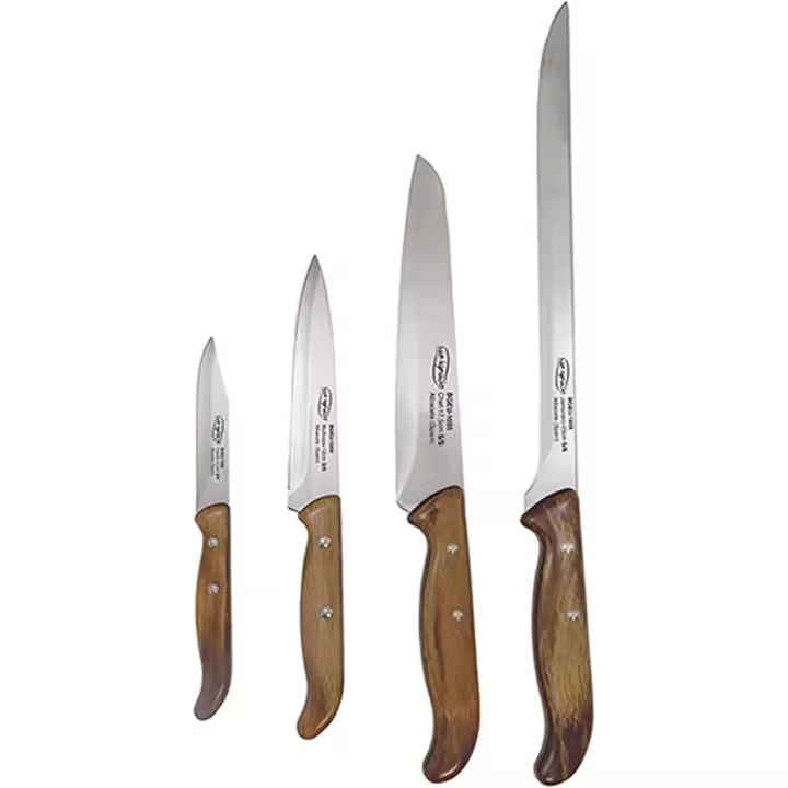 Bergner Q3004 Set 4 Cuchillos de Cocina Merlot, Acero Inoxidable - 1