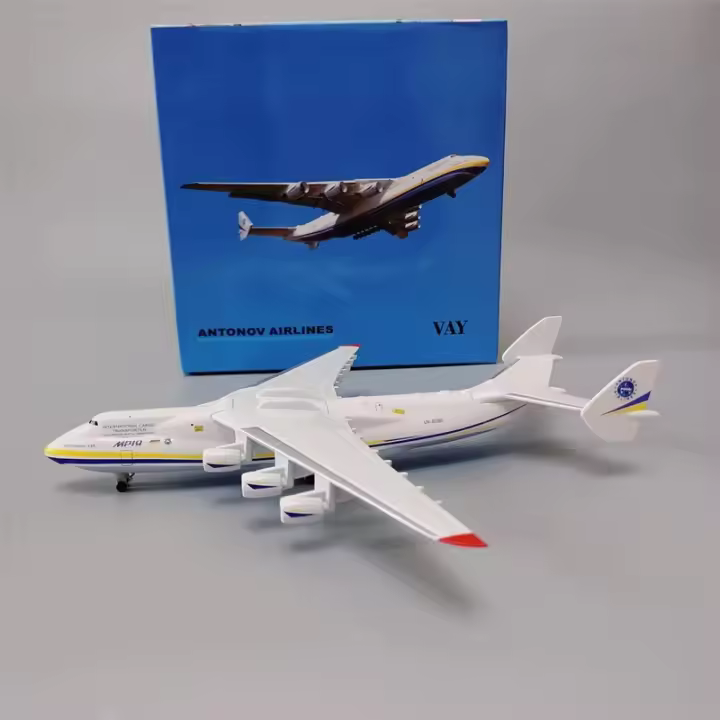Modelo De Avión Metálico Antonov AN225 Mriya De Ucrania 20cm Escala 1:400 Colección De Aviación Y Miniaturas - 1