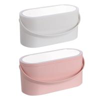 Organizador De Maquillaje Multifuncional Para Viajes Con Espejo Y Luz LED Tamaño De Viaje Caja De Cosméticos Para Mujeres - details 0