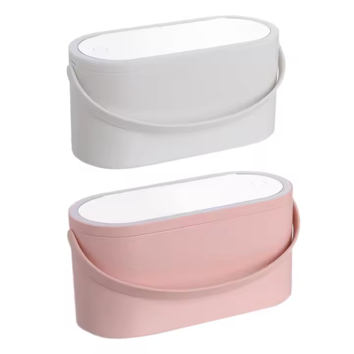 Organizador De Maquillaje Multifuncional Para Viajes Con Espejo Y Luz LED Tamaño De Viaje Caja De Cosméticos Para Mujeres - 1