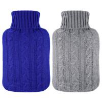 Botella De Agua Caliente De Goma Natural Grande 2L Con Funda De Felpa Sintética Faux Fur Para Calidez Y Confort - details 6