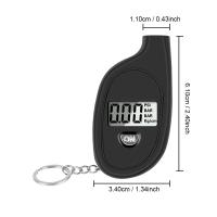 Testero De Presión De Neumáticos Para Coche Y Motocicleta Con Alarma De Seguridad Pantalla LCD Digital Medidor De Presión De Neumáticos - details 4