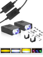 2pcs Luz Deportiva LED Super Delgada Amarilla Y Blanca Dual Beam Bi-Led Proyector Grill 3000K 6000K Para Motocicleta ATV UTV Proyector - details 7
