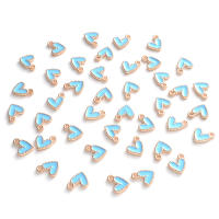 iYOE 30pcs Charms De Corazón Enamel Colorido 8.5x9mm Pendantes Para Joyería DIY Hebillas Pulseras Collares Manualidades - details 12