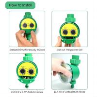 Controlador De Riego Automático Para Jardín Timer Electrónico Con Pantalla LCD Valvula De Riego Inteligente Y Control De Agua - details 2