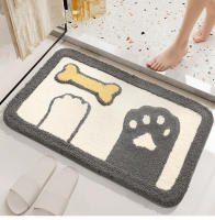 VIKAMA Alfombra De Baño Con Dibujos Animados Absorbente Y Antideslizante Para Toilette Y Puerta Del Baño Material De Poliéster Moderno Y Simple - details 12
