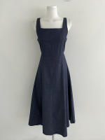 Vestido Largo De Hombros Sin Mangas Estilo Francés Vintage Para Mujer REALEFT Verano 2025 Vestido A-Line Recto Casual De Cuello Cuadrado Midi Zipper - details 22