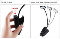 Mini Lámpara LED Para Libros Con Clip Protección Ocular Luz De Lectura Flexible Portátil Para Dormitorio Y Estudio - details 8