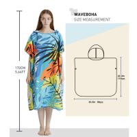 Poncho Toalla Rápida De Secado Microfibra Para Playa Robe De Cambio Para Adultos Toalla De Natación Poncho De Playa A20 - details 1