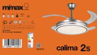MIMAX  VENTILADOR DE TECHO GAMA ALTA CALIMA 1,2,3,4,S1,2S.3S PARA ELEGIR . 90 CM / 40CM-109 CM / 55 CM aspas plegadas. VENTILADOR MÁS VENDIDO EN ESPAÑA. SUPER SILENCIOSO, MOTOR DC, ASPAS RETRACTILES, LUZ LED REGULABLE DE 2700K A 6500K (CALIDA, DÍA, FRÍA) - details 6