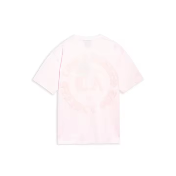 Camiseta Area Zero Rosa Los Angeles Flocked Logo Oversized Tee - 1
