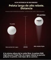 PGM Bola De Golf De Tres Capas Balones De Match Embalaje En Caja De Regalo Material De Goma Sintética Tipo De Bola Estándar Dureza 70 - details 1
