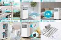 LUKO A011D1-7K 3 en 1 Aire Acondicionado Portátil Deshumidificador, Capacidad de enfriamiento de 7000BTU, 2 velocidades de viento, temporizador de 24 horas - details 9