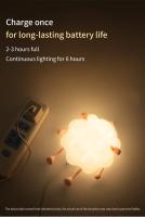 Lámpara De Noche LED De Oveja Cartoon Recargable Iluminación Suave Para Decoración De Dormitorio Y Mesa Regalo Para Niños Cumpleaños Jardín - details 9