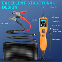 KZYEE KM05 Kit De Prueba De Circuito Para Coche 12/24V Diagnosticador Eléctrico Digital Con Probar Batería Y Voltaje AC/DC Herramienta De Sonda De Sistema De Energía - details 2