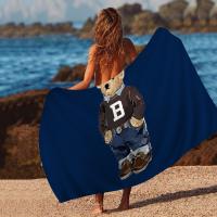 Toalla De Playa De Microfibra Con Diseño De Oso Teddy Cute Absorbente Y Suave Para Yoga Natación Running Senderismo Tamaño 76x182 Cm - details 8