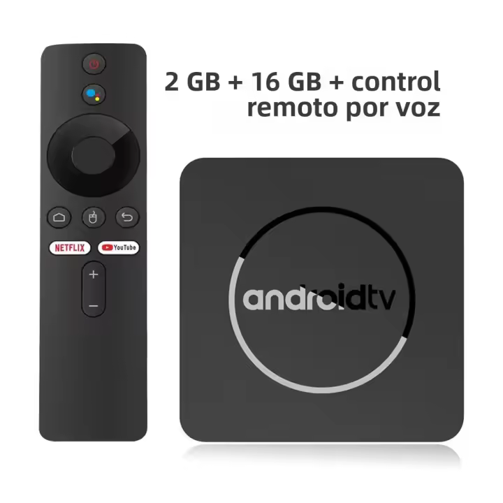 Smart TV Box Streaming Media Mortal Global Version Android 13 Allwinner H313 Bluetooth Google Assistant 2.4G&5G Wifi 4K HD Q1 Con Control Remoto Incluido - 1