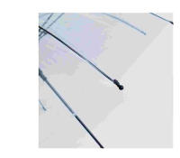 J.S ONDO Paraguas Infantil Transparente, paragua liso sin dibujo,Largo 50 cm Alto Material Plástico Estructura de Fibra 8 Varillas 68 cm Ancho con forma de cúpula con silbato - details 3