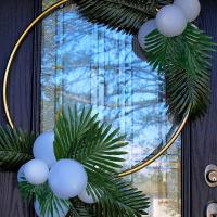 12pcs Hojas De Palma Tropicales Decoración Artificial Para Fiesta Hawaiian Luau Cumpleaños Boda Decoración Temática De Selva - details 1
