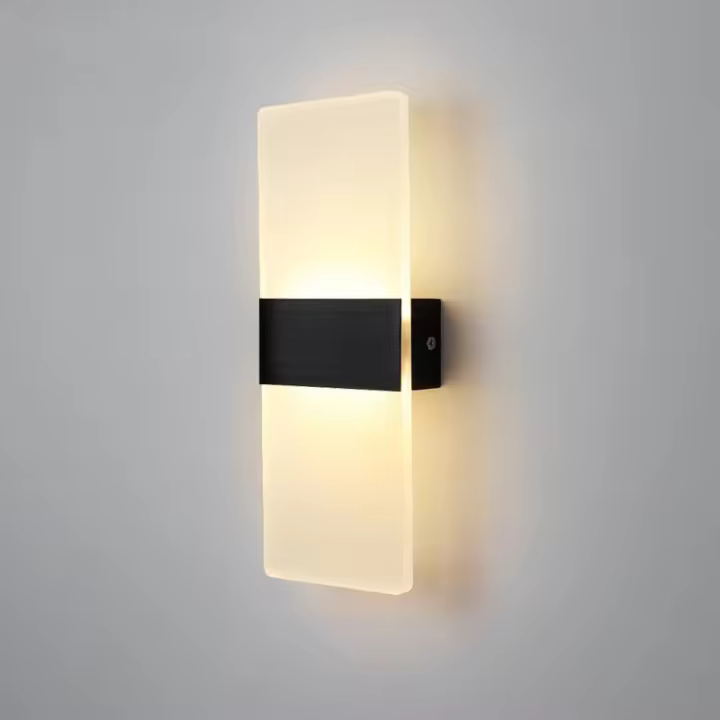 Luz De Pared LED En Acrílico Para Sala De Estar Corredor Y Dormitorio Estilo Largo 3/6/12W Decoración Artística Para La Cama Fuente De Luz Interior AC85-265V - 1