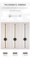 Luz De Pared Moderna LED Para Decoración De Habitaciones Y Salones Iluminación Simplicidad Para TV Y Electrodomésticos Material De Aluminio Certificación Incluida - details 3