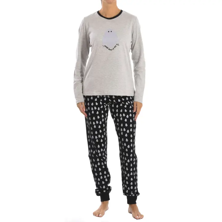 Kisses and Love-Pijama Manga Larga 100% Algodón KLP1 para Mujer - 1