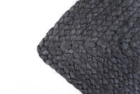 Alfombra Negra de Yute 60x90cm - Parentesi Quadra. Respetuosa con el Medio Ambiente. Duradera en el Tiempo. Ideal para Cualquier Ambiente. - details 2