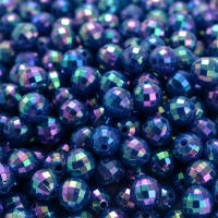 Talares Acrílicos Redondos Facetados AB Color 6mm 8mm 100/200 Piezas Para Fabricación De Joyas Pulseras Collares Hechas a Mano - details 5