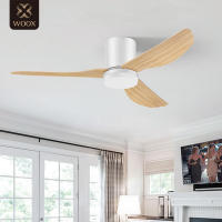 Ventilador de techo WOOX 2 en 1 con motor DC de cobre silencioso, luz LED de 86 cm (34") que cuida la vista, control remoto, 45 W, 6 velocidades, función de temporizador/inversión/memoria. Ideal para dormir o estudiar en casa - details 0