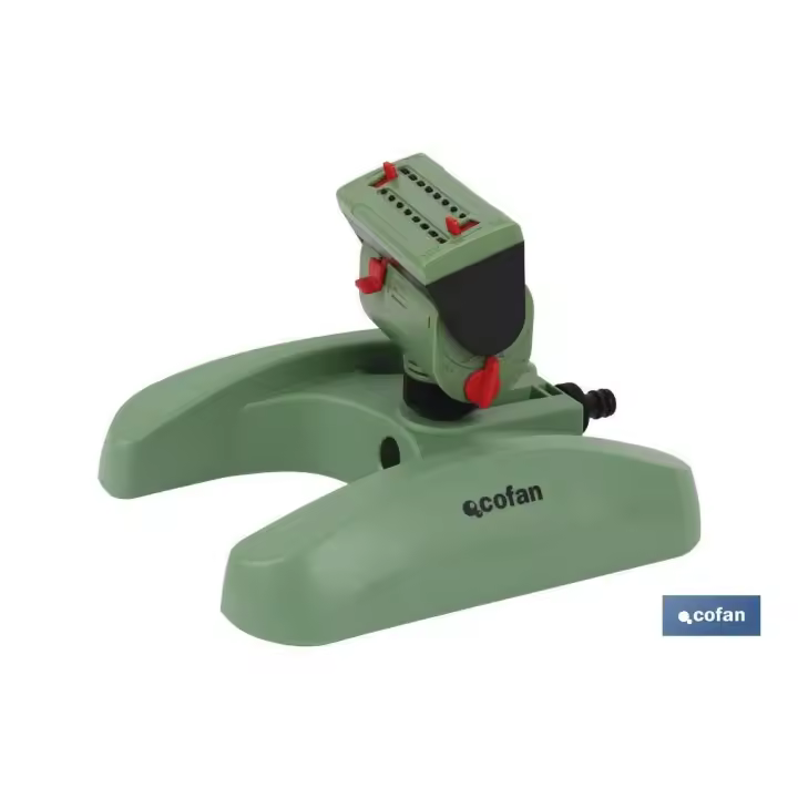 Aspersor de Riego Oscilante Multifuncion Cofan | 16 Salidas | Cobertura Ajustable - 1