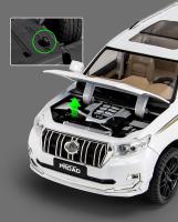 Modelo De Coche De Escala 1:18 TOYOTA Land Cruiser Prado SUV Todoterreno De Aleación De Latón Con Sonido Y Luz Juguete Para Niños Regalo De Colección - details 7