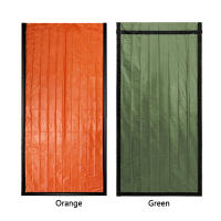 Bolsa De Dormir De Emergencia Aluminio Película Tapete Térmico Impermeable Y Viento Práctico Para Camping Y Senderismo - details 2