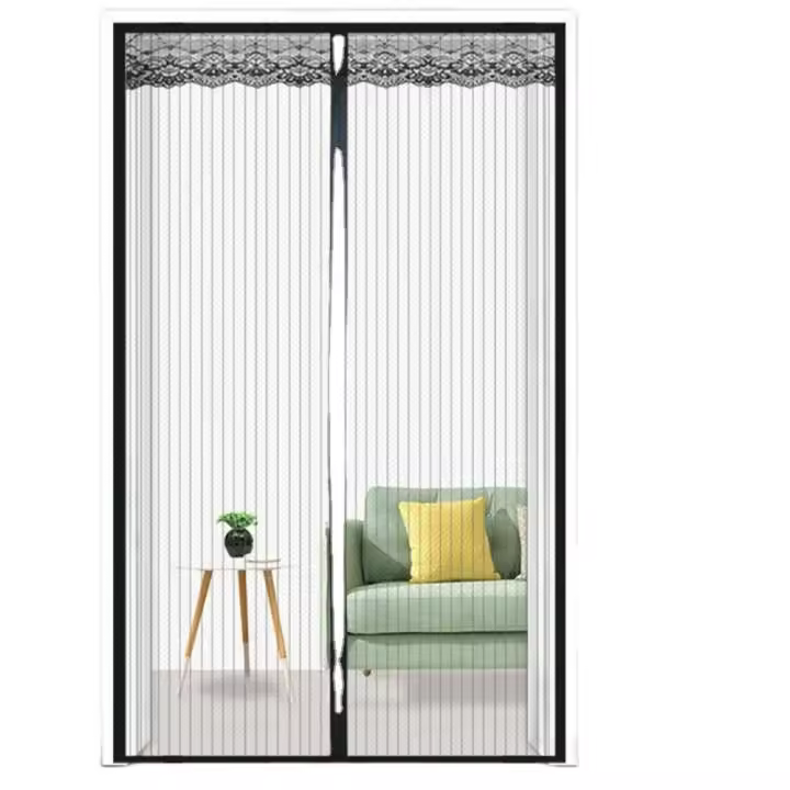 Cortina Mosquitera Para Puertas con cierre malla magnético Automático aire fresc - 1