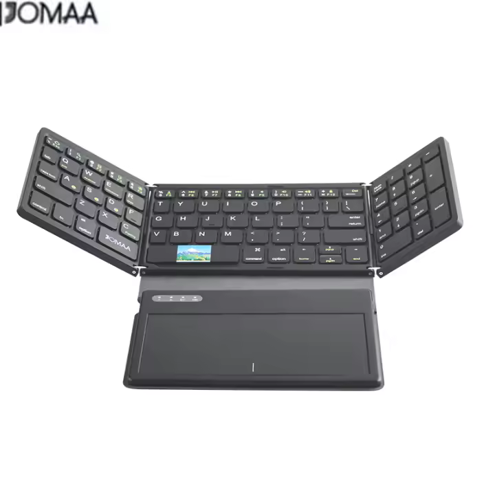 Teclado Inalámbrico Multi-Aplicativo JOMAA Con Gran Touchpad Y Teclado Numérico Plegable Portátil Para Laptop iPad 82 Teclas Estilo Estándar Bluetooth - 1
