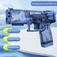 Pistola De Agua Portátil Para Niños Juguete De Combate Al Aire Libre En El Jardín Y La Piscina Manual Con Recarga Automática Para Juegos De Verano - details 5
